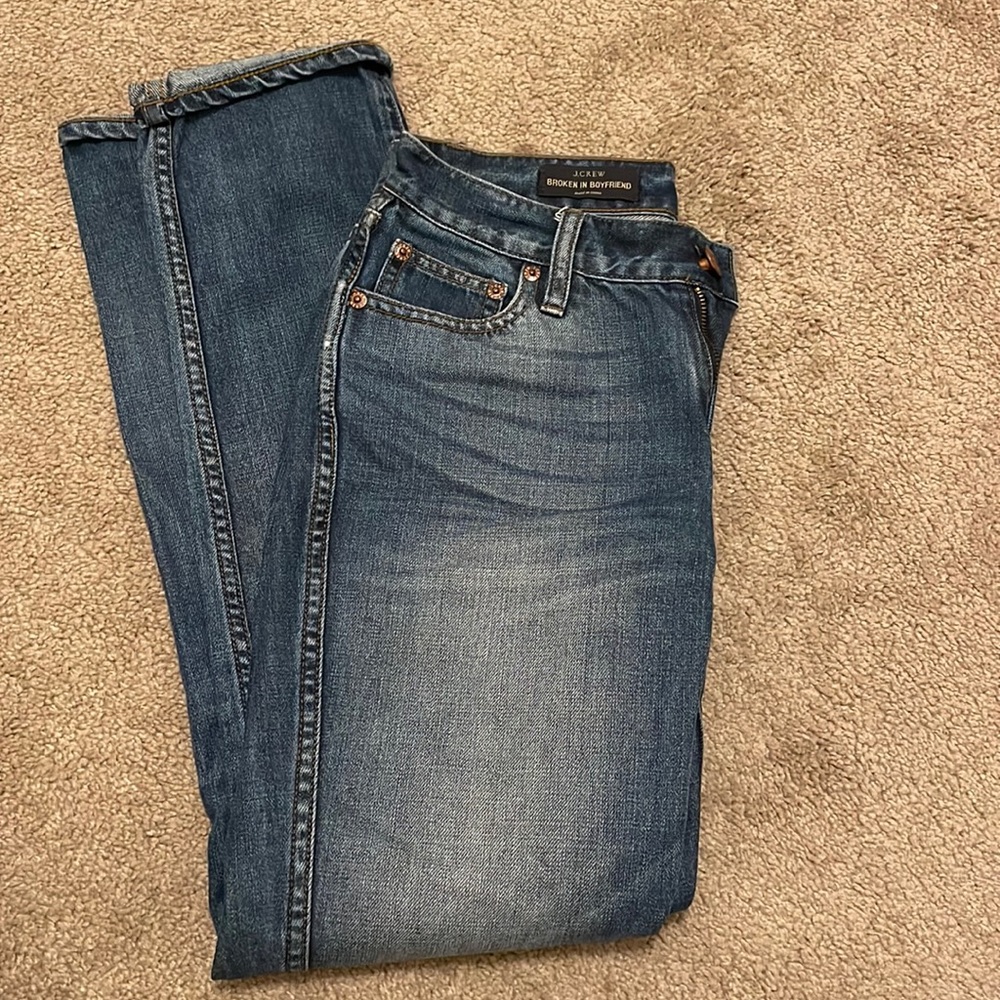 Broken In Boyfriend J Crew Jeans
